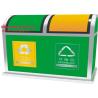 Buy cheap Large Outdoor Recycle Plastic Large Outside Trash Cans With Hinged Lid 76*44*93cm from wholesalers