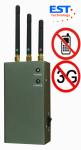 CDMA / GSM Portable Cell Phone Jammer Blocker EST-808HC With 3 Antenna