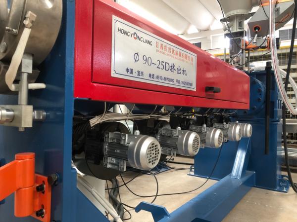 Kneader Extruder Single Screw Electric Wire Extrusion Line For HFFR Material