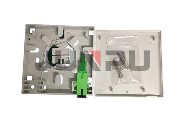 Buy cheap Network Indoor Fiber Optic Termination Box 2 Ports ABS Material With SC APC from wholesalers