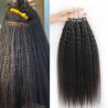 Buy cheap Kinky Straight Prebonded Nano Human Hair Extensions Natural Black 18inch from wholesalers