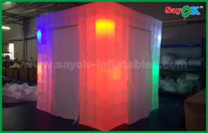 Wholesale Inflatable Tent Different Color Light Inflatable Photo Booth / Portable Inflatable Cube Photobooth Tent With 2 Doors from china suppliers
