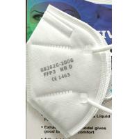 Buy cheap Disposable Mask White FFP3 Flat Foldable Non-Medical Face Mask product