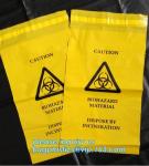 Biohazard Medical Waste Plastic Trash Bag For Hospital, biohazard specimen bag k