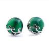 Buy cheap Sterling Silver Green Agate Stud Earrings Vintage Thai Silver Jewelry (E11065GREEN) from wholesalers