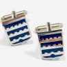 Buy cheap Custom Size Antique Gold Cufflinks , Sleeve Shirt Mens Engraved Cufflinks from wholesalers