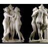 Buy cheap Art Stone carving three grace lady marble statues for museum,stone carving supplier from wholesalers