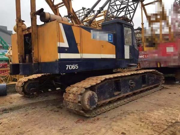 Buy cheap 65 Ton Used Kobelco Crawler Crane 7065-2 With Lattice Boom Hino Engine from wholesalers