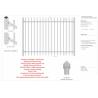 Buy cheap Customized Black Zinc Steel Metal Garrison Fence Panels Maintenance Free from wholesalers