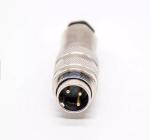 M16 3 Pin Metal Assembly IP67 Soldering Aviation Plug Connector Threaded