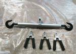 5KN Double Hook Electrical Cable Pulling Tools Steel Wire Rope Turnbuckle