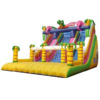 Buy cheap 0.9mm PVC Material Large Inflatable Slide Jungle Theme For Adults / Children product