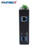 Buy cheap Industrial Gigabit SFP Slot Media Converter 10/100/1000M UTP to 1000M RJ45 Optical Media Converter DC24V from wholesalers