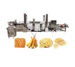 304 Stainless Steel Mesh Belt Automatic Continuous Frying Machine for Food