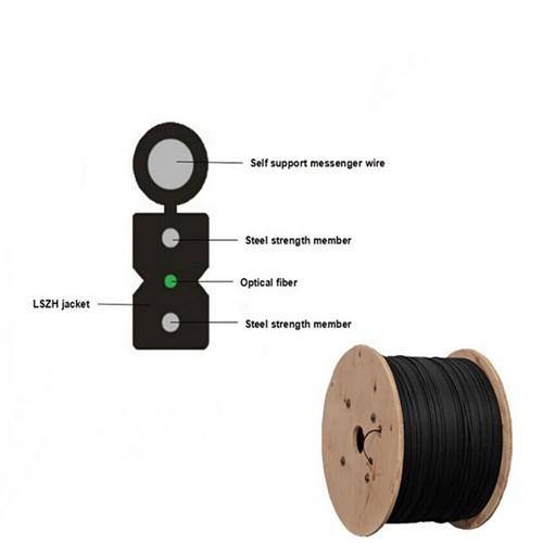 Buy cheap GJYXFCH FTTH Outdoor Self Supporting Drop Cable 2 Core Single Mode Figure 8 Fiber Optic Cable from wholesalers