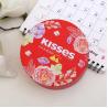 Buy cheap Airtight Decorative Tin Boxes , Small Round Storage Tins With Yellow Inner Tray from wholesalers