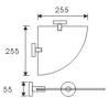 Buy cheap Practical Sanitary Bathroom Wall Corner Glass Shelf SUS304 from wholesalers