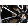 Buy cheap 21X9.5 21X11 Forged Alloy Wheels Custom PCD 5x130 Black Surface ISO16949 from wholesalers