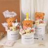 Buy cheap Yellow cream hand holding doll bouquet graduation bear potted holiday gift girlfriend birthday Chinese Valentine's Day hand holding flower gift from wholesalers