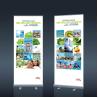 Buy cheap Advertising W80XH200cm Custom Beach Flags Roll Up Banner Printing Quadri from wholesalers
