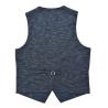 Buy cheap Knit Fabric Mens Tailored Vest All Season Navy Mel Breathable 70% Cotton 30% Polyester from wholesalers
