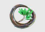 12 Colorful Single Mode 0.9mm SC UPC Corning Fiber Optic Pigtails