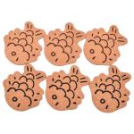 ISO9001 Engraved Cork Fish Shaped Coasters Eco Heat Resistant