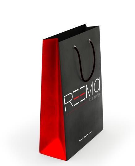 190G Gloss Art Paper Material CMYK Color Printing Paper Shopping Bag with Metal