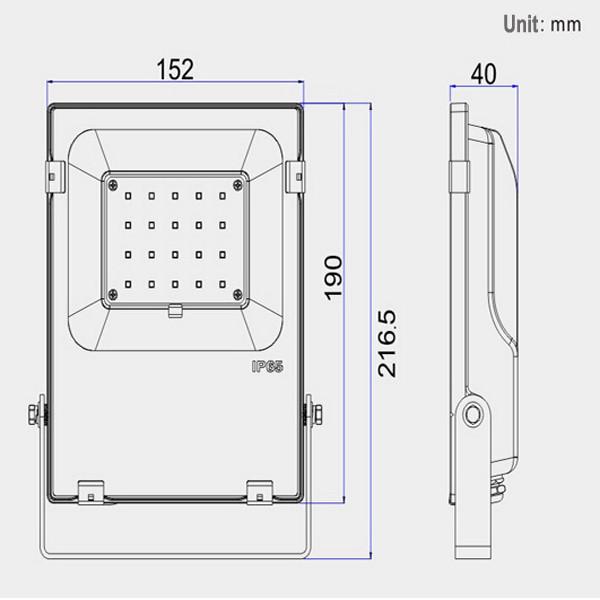 Buy cheap 20W 24000lm Thin proline version SMD LED Flood Light 5 Years Guarantee SMD Flood Light ETL DLC CE Listed from wholesalers