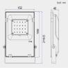Buy cheap 20W 24000lm Thin proline version SMD LED Flood Light 5 Years Guarantee SMD Flood Light ETL DLC CE Listed from wholesalers