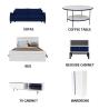 Buy cheap High Quality Hotel 5 Star Bedroom Sets Wood Hotel Bedroom Furniture Set from wholesalers