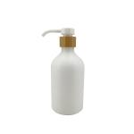 Plastic 500ml Lotion Dispenser Bottle White Matte Round Tube Spiral Lotion
