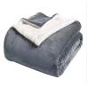 Buy cheap Luxury And Comfort With Our Modern Gray Flannel Sherpa Blanket All-Season from wholesalers