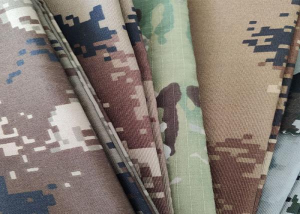 Buy cheap 240GSM Camouflage Cloth Fabric Textile , Fire Resistant Clothing Materials from wholesalers