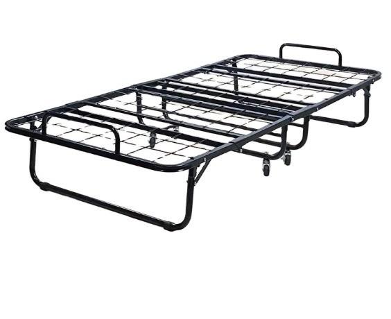 Buy cheap Black Folding Steel Bed Frame Rust Resistance Water Proof Easy Installation from wholesalers
