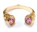 Plating Brass Bangle Bracelets Cuff Jewelry Garnet Stones Silver Jewelry Glitter