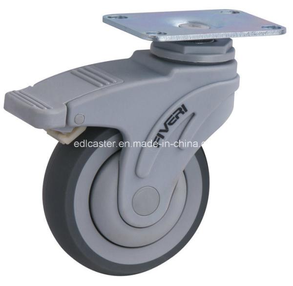 Buy cheap 100mm Diameter Fiveri 4" 135kg Plate Brake TPR Caster K5214-736 with Plastic Bracket from wholesalers