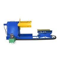 Buy cheap Blue Color Hydraulic Decoiler Machine / Steel Coil Decoiler For Metal Roofing product