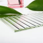 Low Iron Moru Patterned Tempered Glass Decorative Distinctive Figured Glass