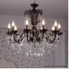 Buy cheap Black and silver crystal chandelier light fixtures ( WH-CY-20) from wholesalers
