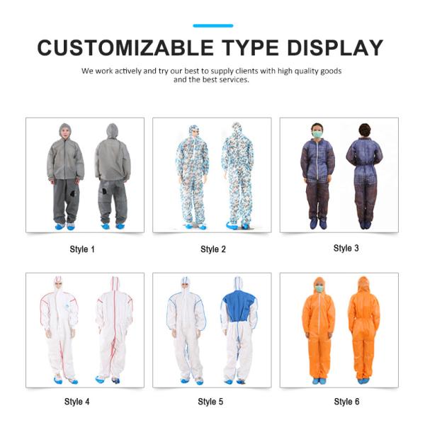 Antibacterial Disposable Sterile Coveralls Medical Body Suit ISO Approved