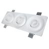 Buy cheap Grille White Recessed Downlights 3×5W Trimless LED Downlights from wholesalers