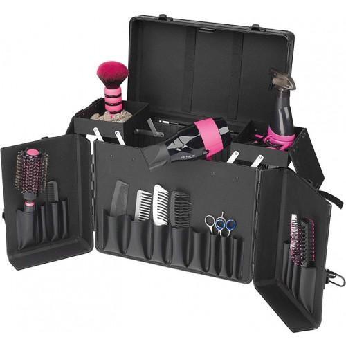 Buy cheap Aluminum Hairdresser Case With Trolley Aluminum Grooming Case With Trolly In Black from wholesalers