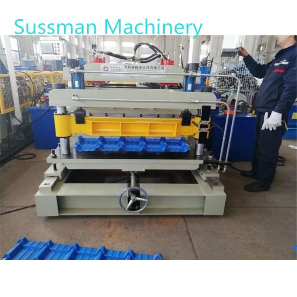 Buy cheap 1000mm Glazed Roof Panel Roll Forming Machine Smart Cut Control from wholesalers