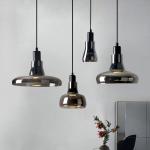 Modern Smoky Glass Pendant Lights Kitchen Cafe Bar Dining Room Home Shadows