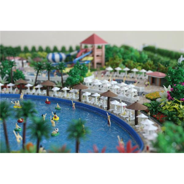 Amusement Park 3D Industrial Scale Models Warm LED Light Travel Case Packing