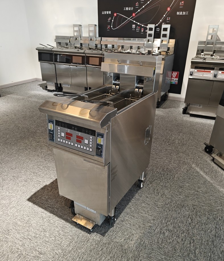 Two Pots Two Baskets 13L*2 Small Capacity Save Oil Electric Open Fryer With Oil Filtration