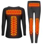 Battery Powered Heated Base Layer Clothing Shirt / Pants For Women