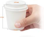 White Colour 4oz 100ml Take Away Single Wall Style Disposable Paper Cup