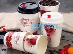 Disposable Insulated Ripple Hot Coffee Paper Cup with Cappuccino Lids,Custom
